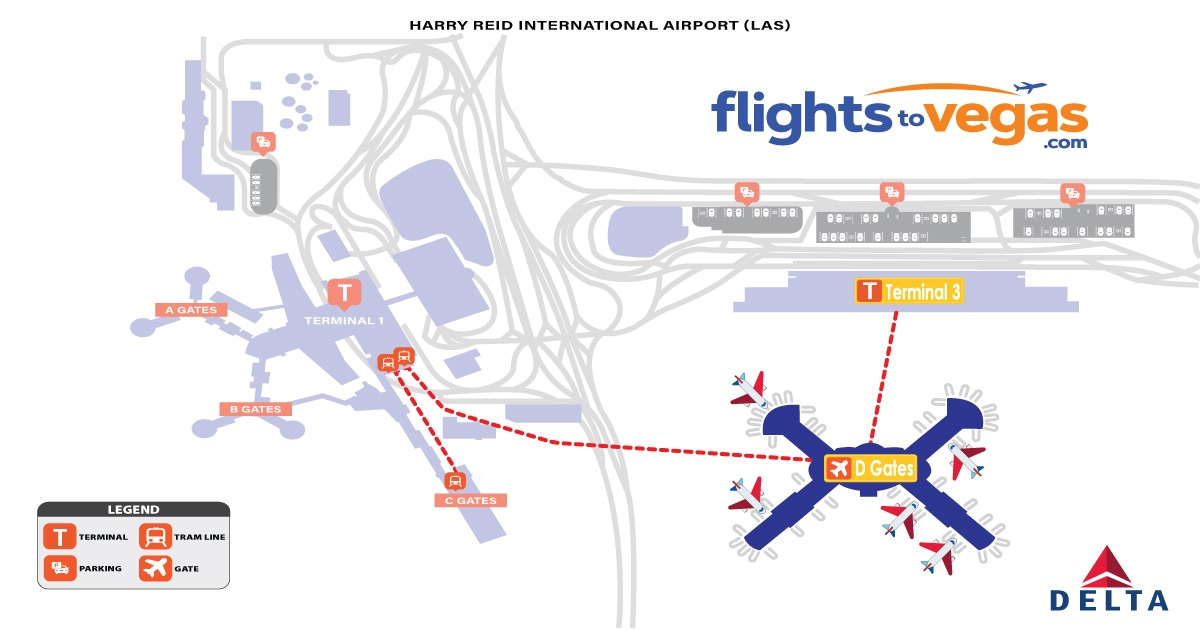 Delta Air Lines Harry Reid Airport Las Vegas