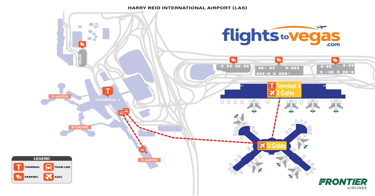Frontier Airlines Harry Reid Airport Las Vegas