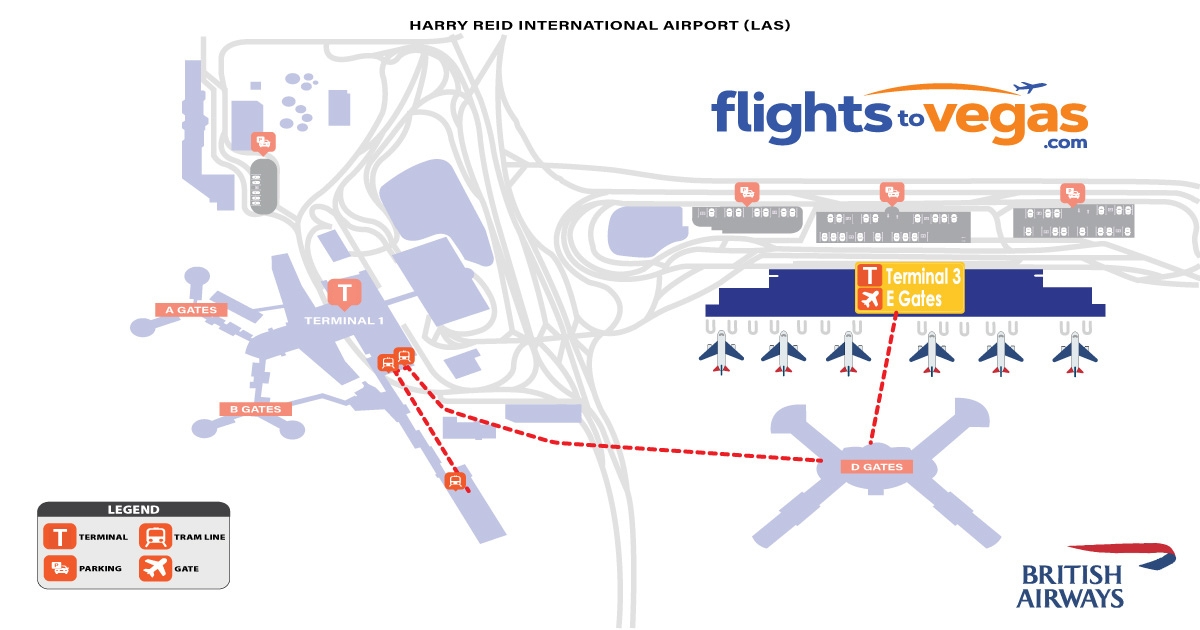 British Airways Harry Reid Airport Las Vegas