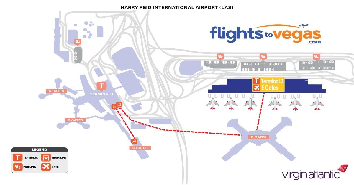 Virgin Atlantic Harry Reid Airport Las Vegas