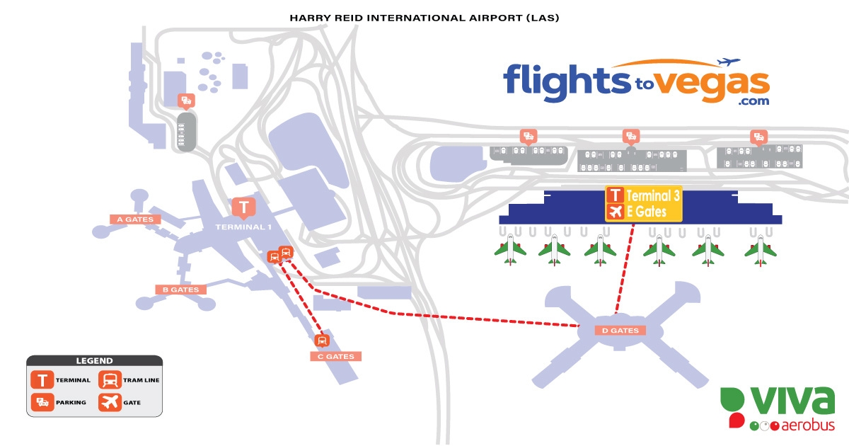 Viva Aerobus Harry Reid Airport Las Vegas