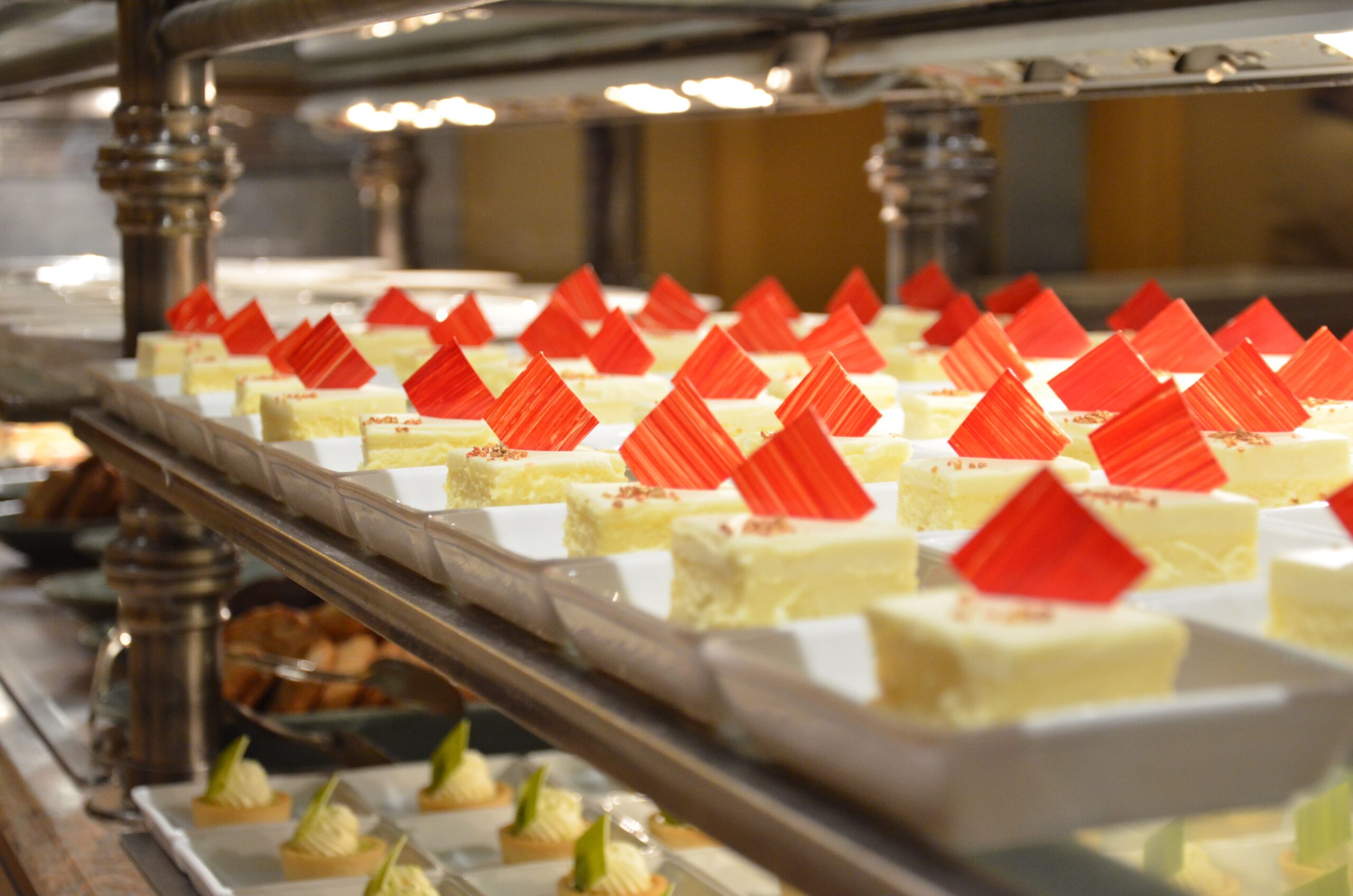 An exquisite line of desserts at the Buffet at Bellagio Las Vegas