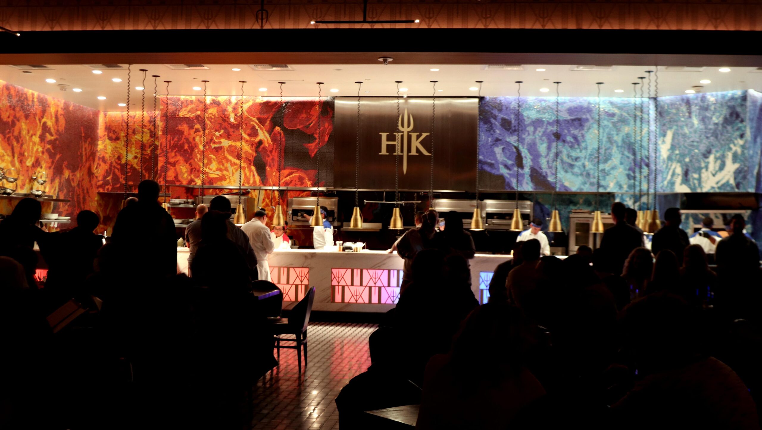 Gordon Ramsay's Hell's Kitchen in Las Vegas featuring an open kitchen